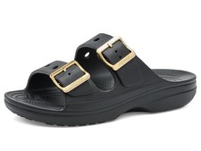 Women's Sandals Crocs Classic Saturday Sandals Metallic Buckle Limited Edition