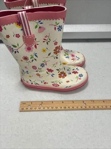 Baby Gap Size7/8 Girls Floral Rain Boots NEW - Picture 5 of 10