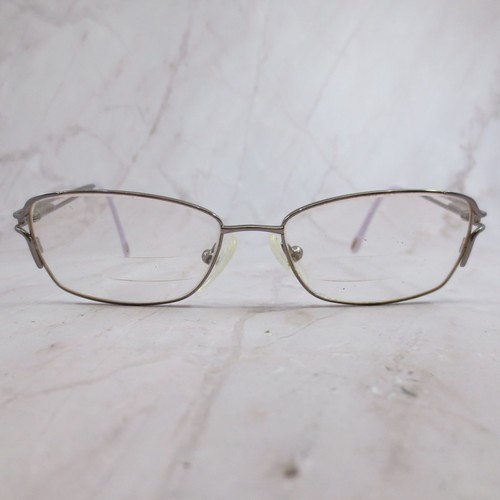 Safilo Emozioni 4317 Eyeglasses Silver Metal Rectangular Frame 52-15-130