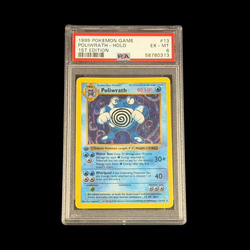 Poliwrath (1st Edition) graded PSA 6 for sale on eBay