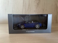 1:43 Porsche 911 991 Carrera 4S Cabriolet WAP0201730K Concessionario Minichamps Blu