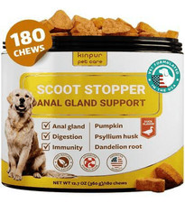 Scoot Stopper Dog Soft Chews w/Fiber Stool Hardener for Dog Anal Gland