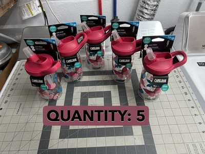 5-PACK Camelbak EDDY + Tritan Renew 14 oz Leakproof Kid's Water Bottle BPA Free