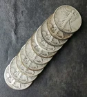 Lot of 10 50c Walking Liberty Silver Half Dollars