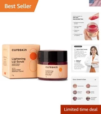 Gentle Exfoliating Lip Scrub with Squalane - Smooth & Brighten Lips 0.25 oz