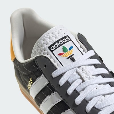 NEW Adidas Gazelle Indoor 'Olympic Pack' Shoes, Blue/Black/Gum