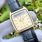 Vintage Seiko Ana/Digi Linen Dial Chrono-Alarm Japan Men Quartz Watch H357-5130