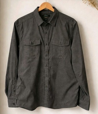 men's marc anthony slim fit non iron stretch dress shirt Marc Anthony Mens Black Pima Cotton Slim Fit Long Sleeve Button-Down Shirt  XL