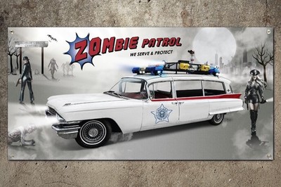 1959 Cadillac Miller-Meteor Garage Banner 2ft x 4ft
