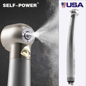 NSK Style Dental Fiber Optic LED E-generator Handpiece High Speed Turbine 4HOLE