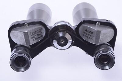✓ TASCO BINOCULARS 8X20 NO.502 VINTAGE WIDE ANGLE 1000YDS:262FT