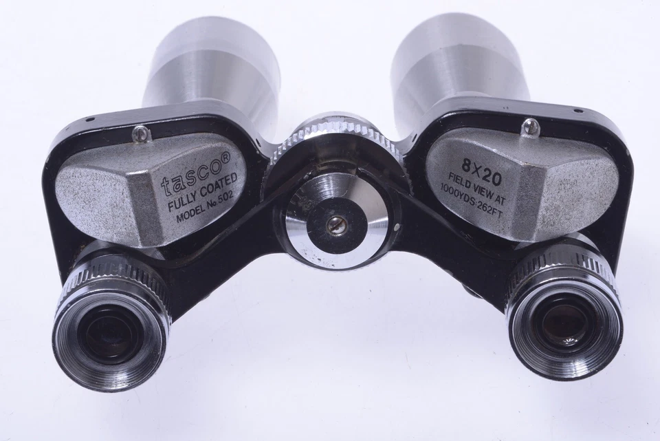 ✅ TASCO BINOCULARS 8X20 NO.502 VINTAGE WIDE ANGLE 1000YDS:262FT FULLY COATED - Image 2 of 4