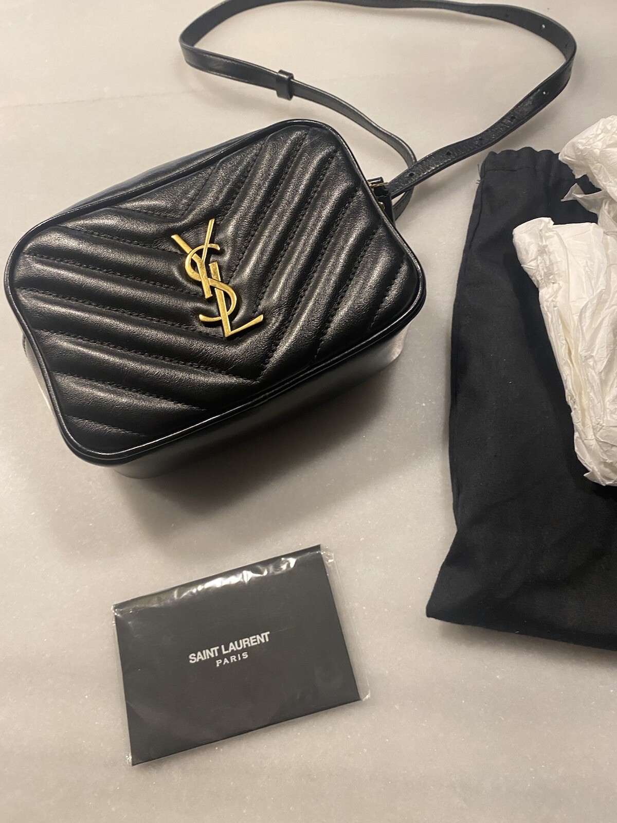 Borsa cintura SAINT LAURENT monogramma matelassé lou manca nappa