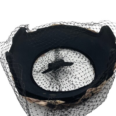 Cocktail Hat Vintage Velvet Ribbon Women\'s 50s Mesh Veil Open Top Retro Chic Vintage | Accessories | Cocktail Hat Vintage Velvet Ribbon  main image 4