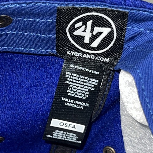 Kentucky Wildcats ‘47 Brand Wool Clean Up Strapback Adjustable Retro Hat Cap NEW - Picture 6 of 7