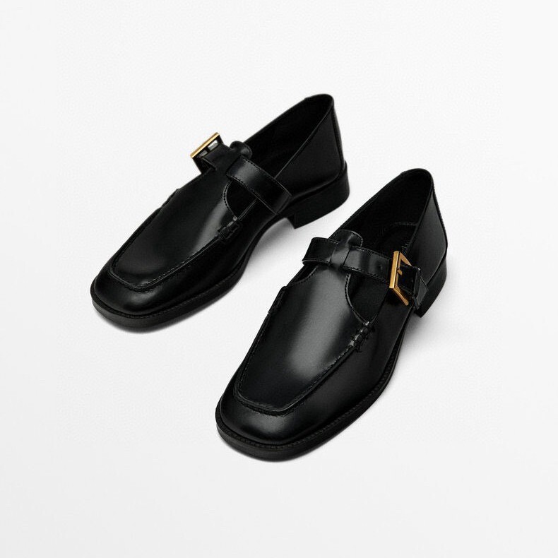 Massimo Dutti ローファー MASSIMO DUTTI BLACK SUEDE LEATHER LOAFERS MEN'S SIZE US 8