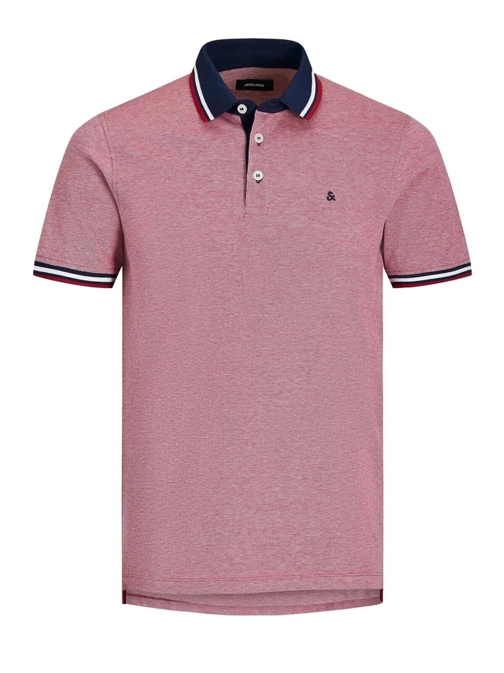 Jack&Jones Talla Grande Hombre Algodón Piqué Polo en US2XL-US5XL, 7 Colores - Imagen 4 de 4