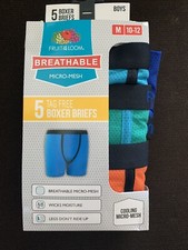 Fruit Of The Loom Boys Boxer Briefs Size Medium FREE SHIPPING CoolingMicro-Mesh
