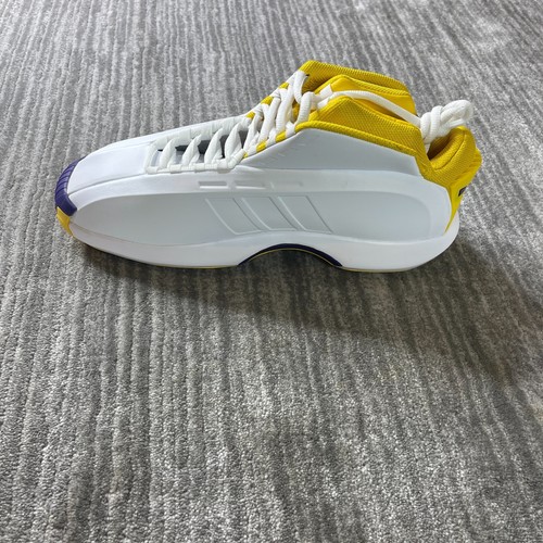 Adidas Crazy 1 Lakers Home 2022 Mens 12 Kobe Bryant White Yellow Purple - Picture 6 of 10