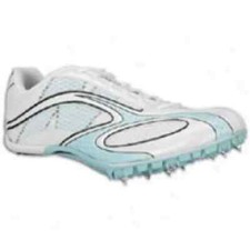 New Balance SDS600WW Sprint Track Spikes White Blue Sz 10