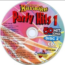 CHARTBUSTER PARTY HITS KARAOKE CDG DISC CD G 5010-02 OLDIES POP ROCK CD MUSIC