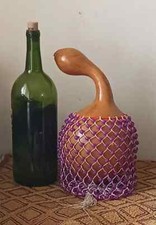 Ghanaian netted gourd rattle Ewe axatse 