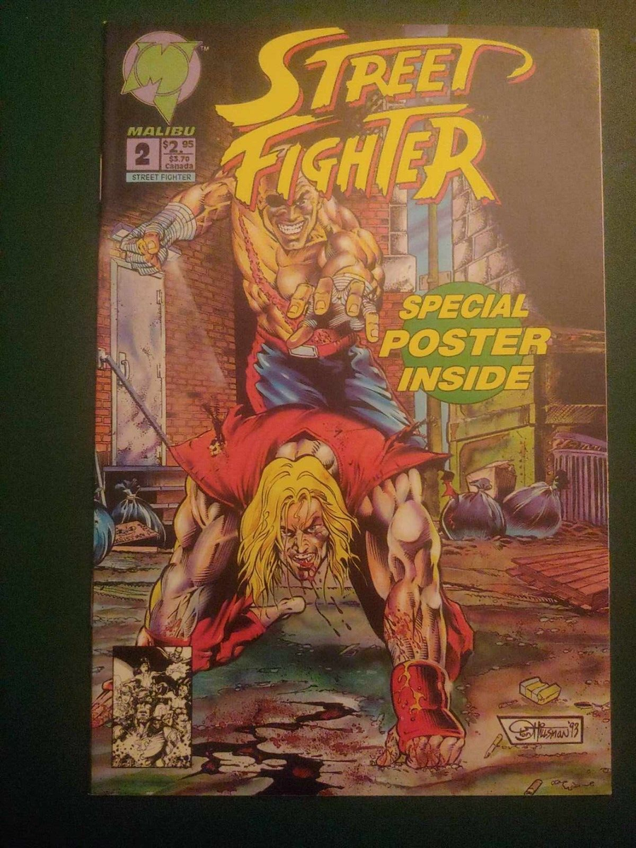STREET FIGHTER 1993 No. 2 MALIBU Comic Book w/ Poster | eBay