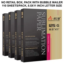 440 Sheets Bulk 125g A-SUB Sublimation Paper 8.5x11 for Sublimation Ink Printers