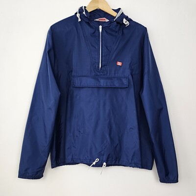 VTG 90s FREE SPIRIT Jacket Mens Pullover Windbreaker Retro Easy Pack Into Pocket