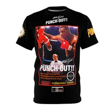 Mike Tyson's Punch-Out 1987 NES Retro Video Game Nintendo Box Cover Game T-Shirt
