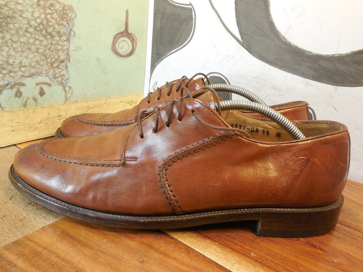 Pronto-Uomo Firenze Brown Leather Oxfords Men