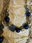 Brighton NWT Contempo Chic  Necklace,Bracelet & Tin•Deep Sea Blue Goldtone Links — photo 4