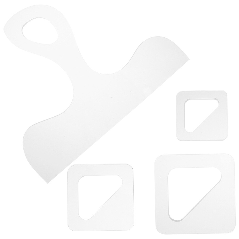 Router Cutting Board Templates 4Pcs Acrylic Set Clear Woodworking