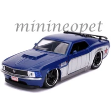 JADA 31745 MARVEL AVENGERS WINTER SOLDIER 1970 FORD MUSTANG BOSS 1/32 BLUE