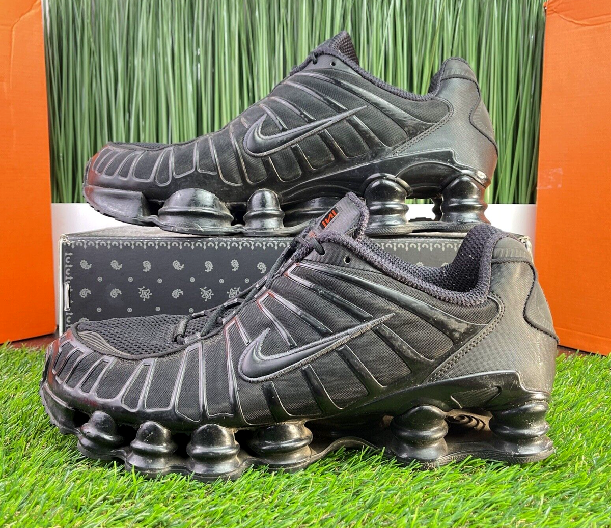 Nike Shox TL Metallic Hematite Triple Black 2019 Mens Shoes AV3595