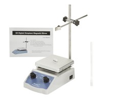 Analog Laboratory Magnetic Stirrer Hotplate with Stir Bar and a Retriever