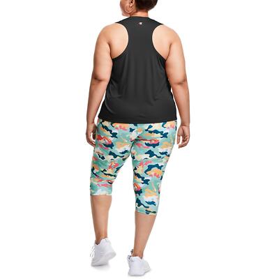 Champion 289909 Womens Absolute Plus Size Logo, Racerback Tank,  Black-586794, 2X - Main Image