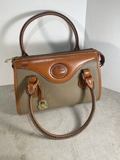Dooney Bourke Vintage All Weather Leather Classic Satchel British Tan Taupe
