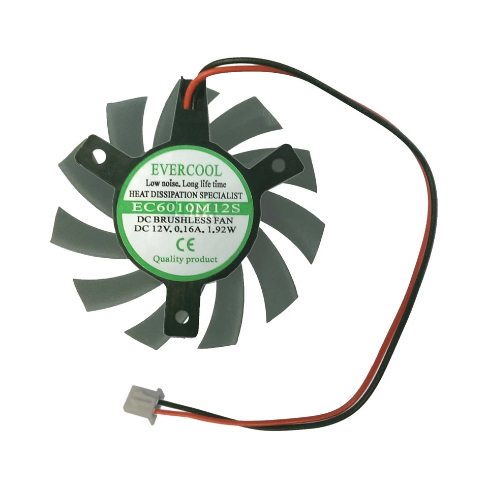 Fan GPU Chipset Cooler Video Graphics Card DC12V Frameless Evercool EC7010M12S-B - Image 4 of 4