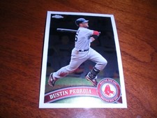 2011 Topps Chrome Baseball #161 Dustin Pedroia Boston Red Sox