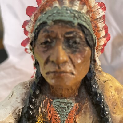 Vintage Native American Chief Universal Statuary Corp 1981 #118 | eBay