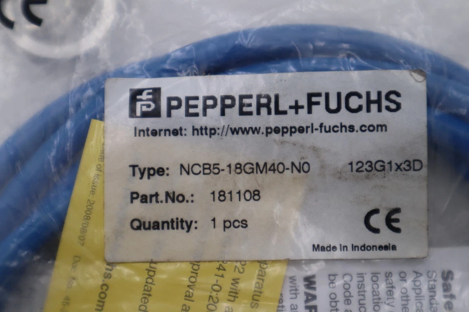 NEW PEPPERL + FUCHS NCB5-18GM40-N0 INDUCTIVE PROXMITY SENSOR STOCK 5283 - Image 2 of 2