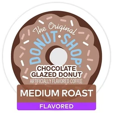 The Original Donut Shop Chocolate Glazed Donut Coffee 24 to 144 K cup Pick Size 