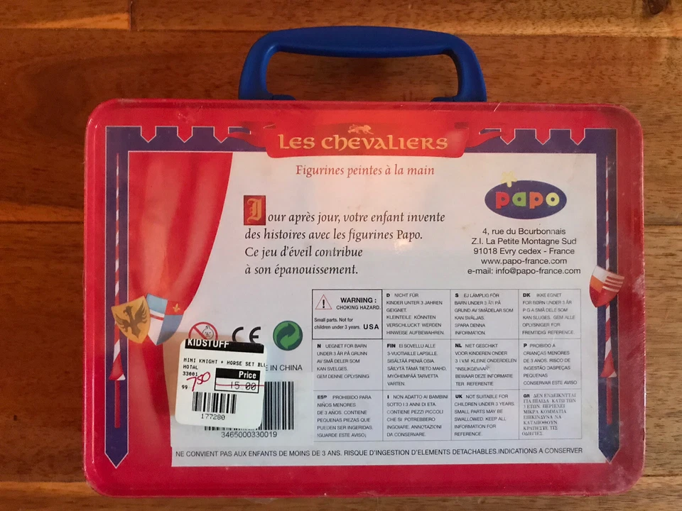 "MINI PAPO Les Chevaliers CABALLEROS en estuche - NUEVO Francia - Piezas de juego 1,5 - 2""" Foto 2 de 4