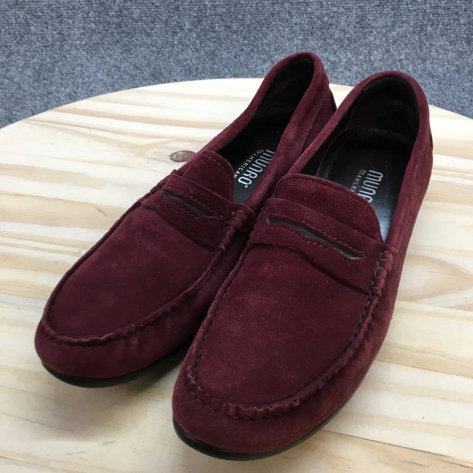 Mocassim Munro American Shoes Feminino 11M Ramie Casual Slip On Penny Borgonha - Imagem 3 de 4