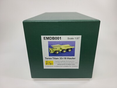 Terex Titan 33-19 Mining Haul Truck - Green EMD Brass 1:87 Scale