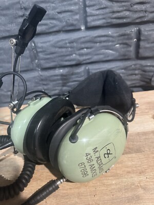 David Clark H10-76 Military Aviation Headset Green Soft Top Oregon