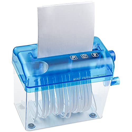 JIKIOU Mini Hand Shredder Portable Paper Shredder Manual Shredder Documents Tool - Picture 1 of 7
