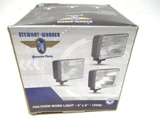 Sw71898-11 Stewart Warner Hd Off-road 4x6 Halogen Work Lamp 12v 50w Flood Light
