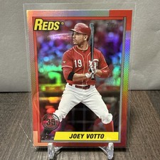 2025 Topps Update Series - 1990 Topps Baseball Joey Votto #U90-42 Pink Foil